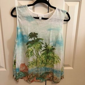 J. Jill Tropical Design Tank